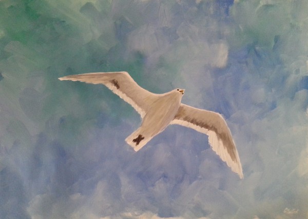 Soaring free.
